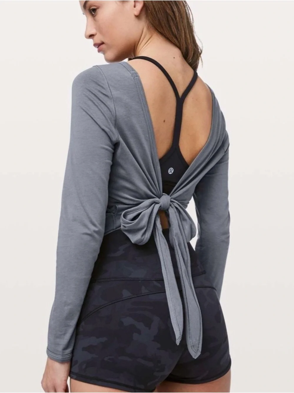 Lululemon Its A Tie Long Sleeve Steam Blue